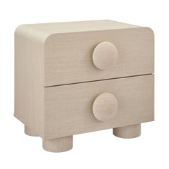Sonnet Ash 2-Drawer Nightstand - Ornate Home