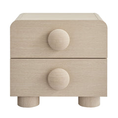 Sonnet Ash 2-Drawer Nightstand - Ornate Home