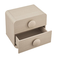 Sonnet Ash 2-Drawer Nightstand - Ornate Home