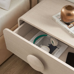 Sonnet Ash 2-Drawer Nightstand - Ornate Home
