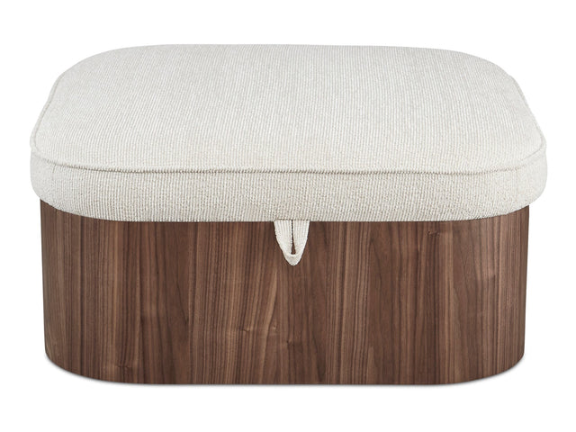 Sonny Walnut Ottoman - Ornate Home