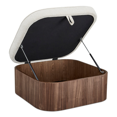 Sonny Walnut Ottoman - Ornate Home