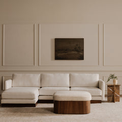 Sonny Walnut Ottoman - Ornate Home