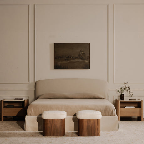 Sonny Walnut Stool - Ornate Home