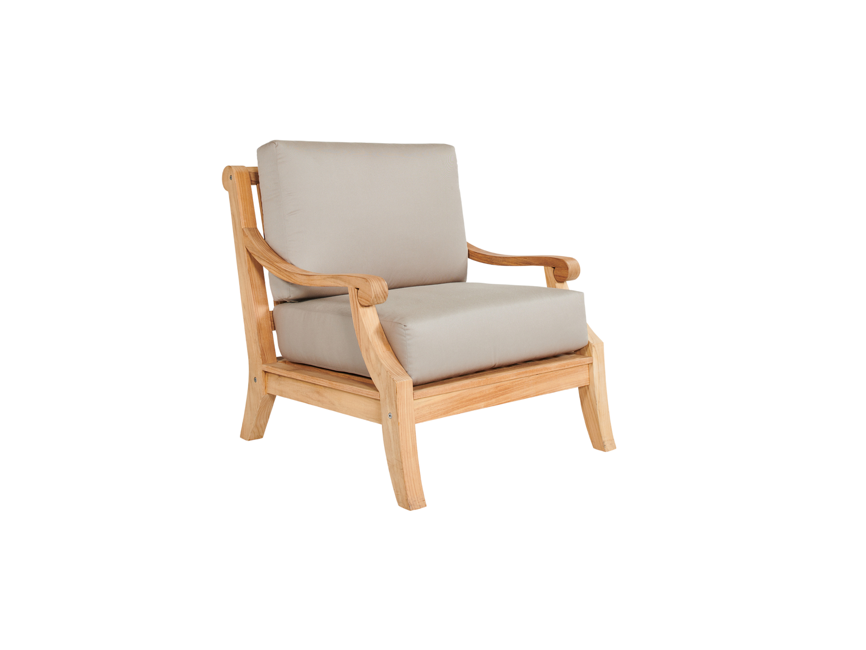 Sonoma 4-Piece Teak Antique Beige Outdoor Patio Deep Seating Set with Sunbrella® Cushion - Ornate Home