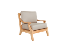 Sonoma 4-Piece Teak Antique Beige Outdoor Patio Deep Seating Set with Sunbrella® Cushion - Ornate Home