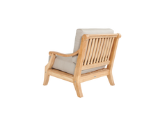 Sonoma 4-Piece Teak Antique Beige Outdoor Patio Deep Seating Set with Sunbrella® Cushion - Ornate Home