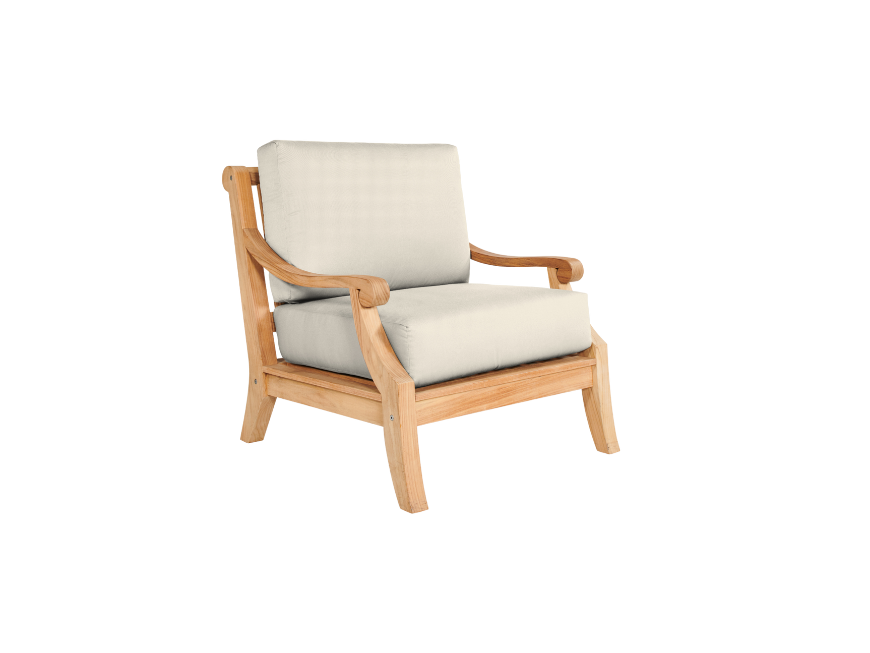 Sonoma 4-Piece Teak Canvas Outdoor Patio Deep Seating Set with Sunbrella® Cushion - Ornate Home