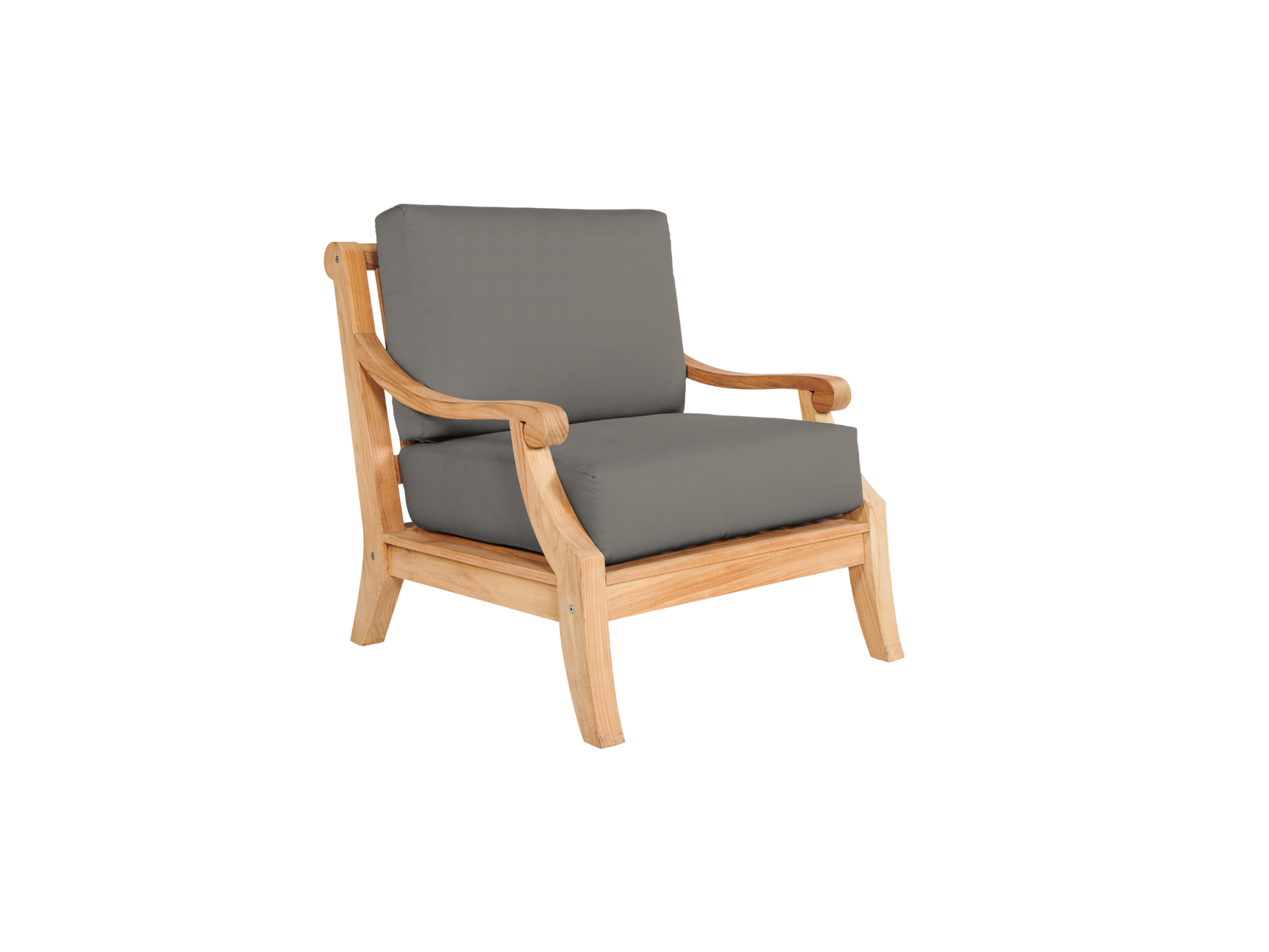 Sonoma 4-Piece Teak Charcoal Outdoor Patio Deep Seating Set with Sunbrella® Cushion - Ornate Home