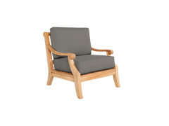 Sonoma 4-Piece Teak Charcoal Outdoor Patio Deep Seating Set with Sunbrella® Cushion - Ornate Home