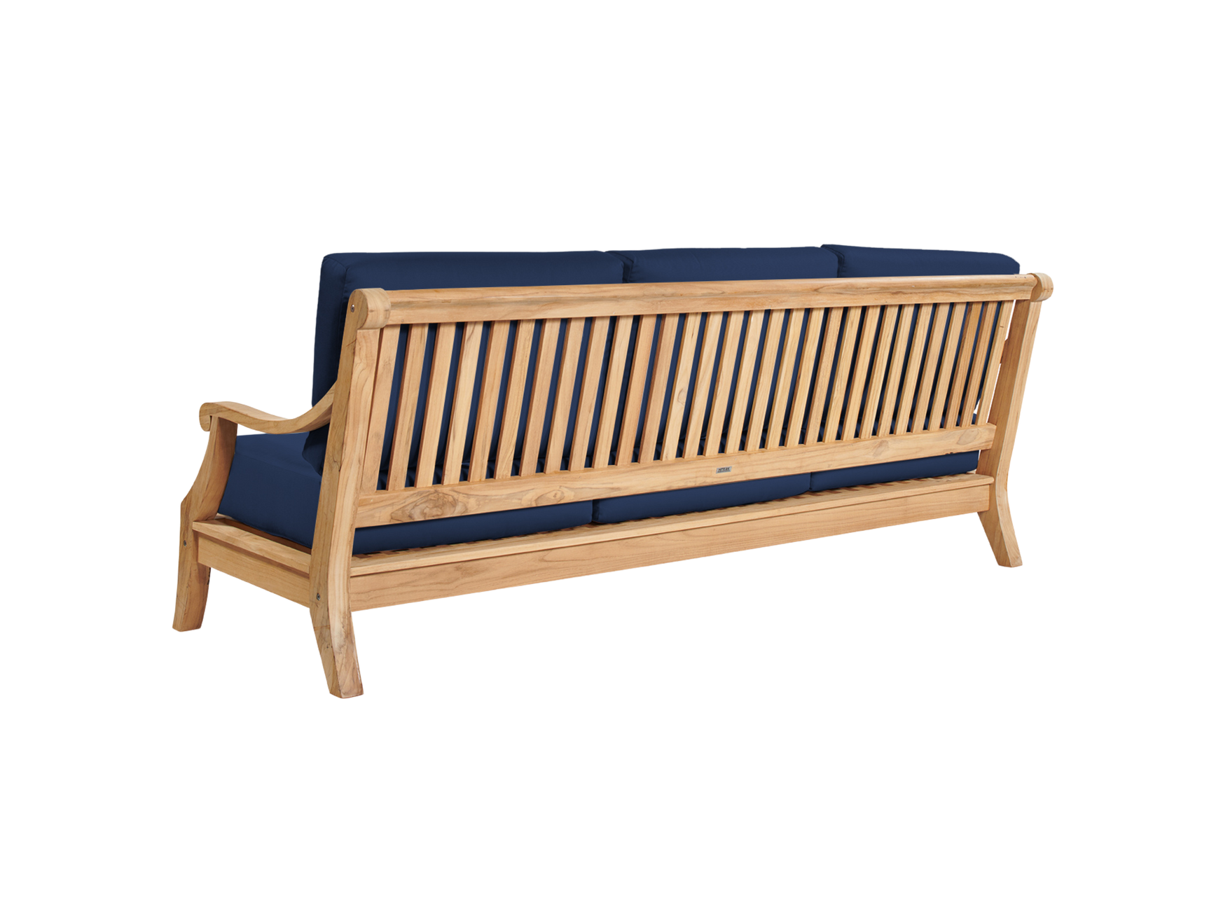 Sonoma 4-Piece Teak Navy Outdoor Patio Deep Seating Set with Sunbrella® Cushion - Ornate Home