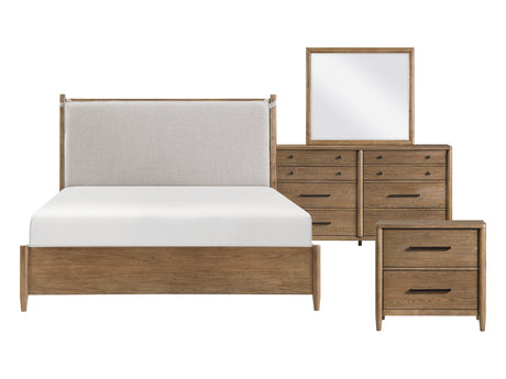 Sonoma Brown/Light Gray 4-Piece Queen Bedroom Set - Ornate Home