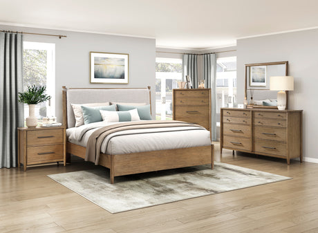 Sonoma Brown/Light Gray 4-Piece Queen Bedroom Set - Ornate Home