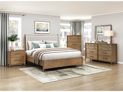 Sonoma Brown/Light Gray 5-Piece Queen Bedroom Set - Ornate Home