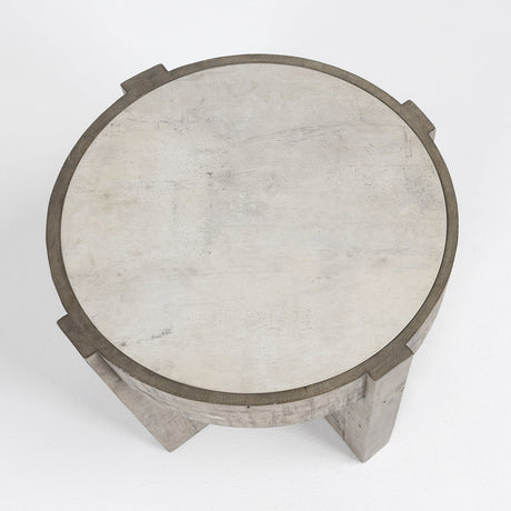Sonoma Distressed Gray/Weathered Chalk End Table - Ornate Home
