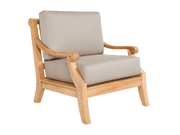 Sonoma Teak Antique Beige Outdoor Club Chair with Sunbrella® Cushion - Ornate Home
