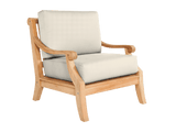 Sonoma Teak Canvas Outdoor Club Chair with Sunbrella® Cushion - Ornate Home