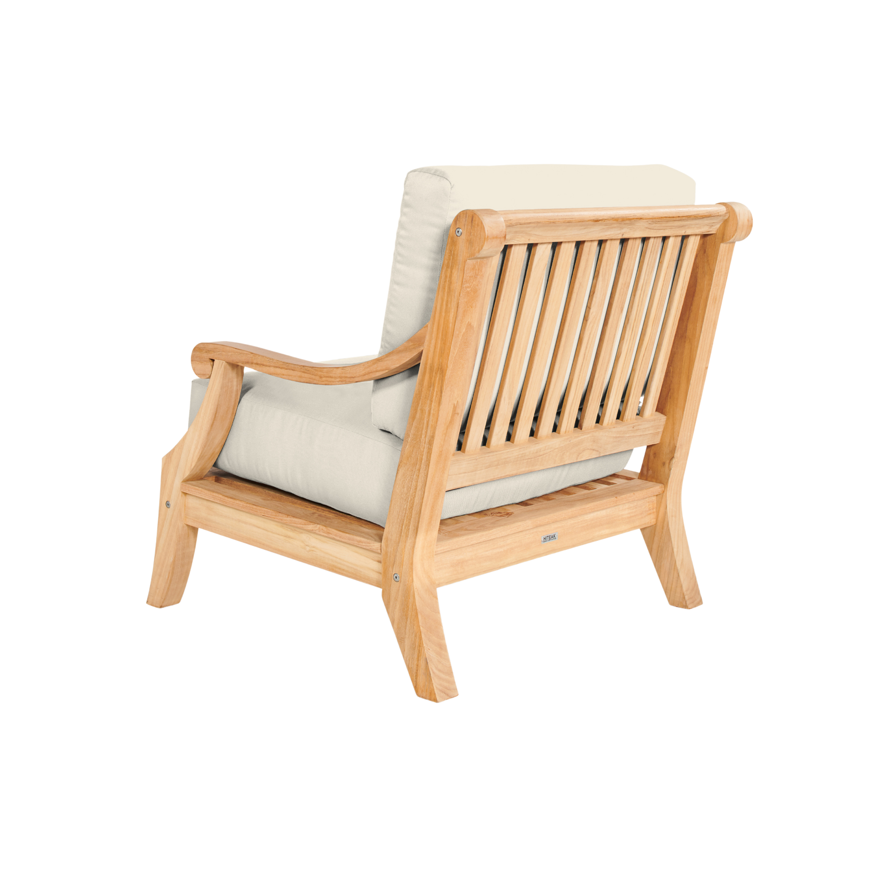 Sonoma Teak Canvas Outdoor Club Chair with Sunbrella® Cushion - Ornate Home