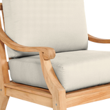 Sonoma Teak Canvas Outdoor Club Chair with Sunbrella® Cushion - Ornate Home