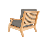 Sonoma Teak Charcoal Outdoor Club Chair with Sunbrella® Cushion - Ornate Home