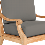 Sonoma Teak Charcoal Outdoor Club Chair with Sunbrella® Cushion - Ornate Home