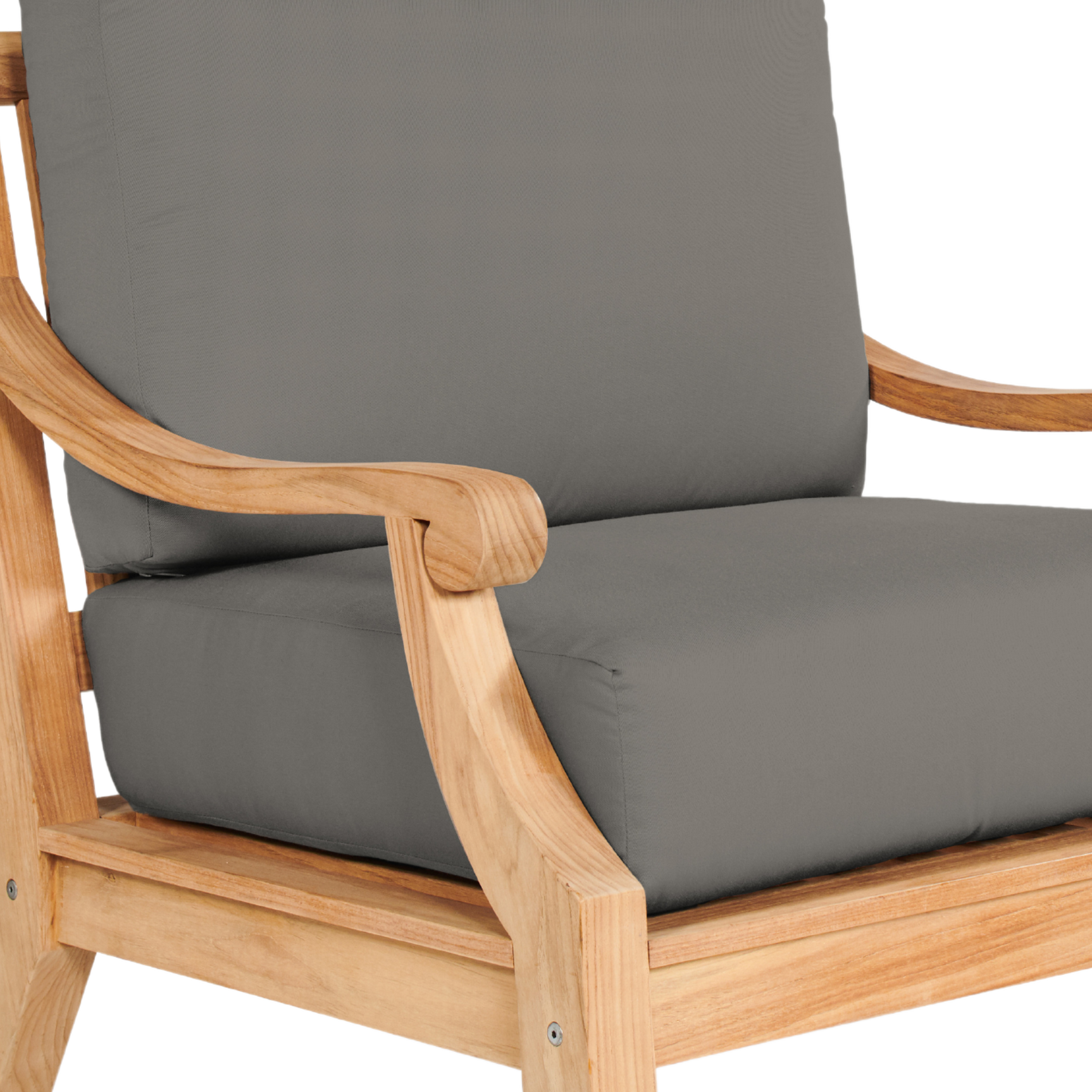 Sonoma Teak Charcoal Outdoor Club Chair with Sunbrella® Cushion - Ornate Home