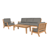 Sonoma Teak Charcoal Outdoor Club Chair with Sunbrella® Cushion - Ornate Home