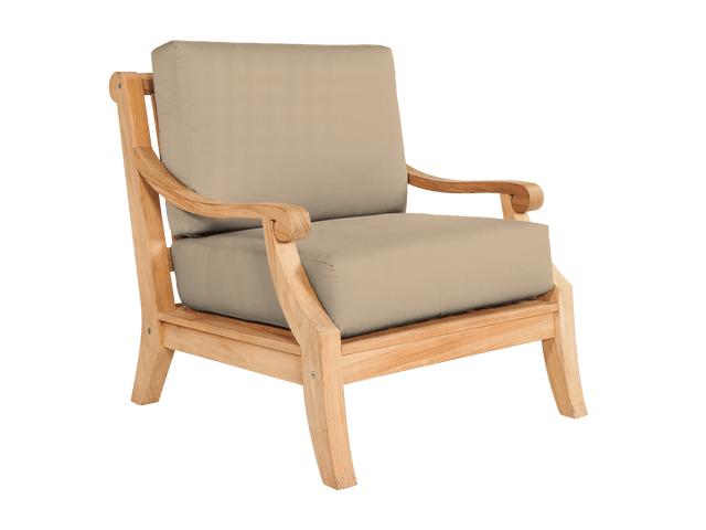 Sonoma Teak Fawn Outdoor Club Chair with Sunbrella® Cushion - Ornate Home