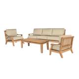 Sonoma Teak Fawn Outdoor Club Chair with Sunbrella® Cushion - Ornate Home