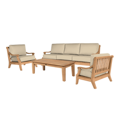 Sonoma Teak Fawn Outdoor Club Chair with Sunbrella® Cushion - Ornate Home