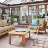 Sonoma Teak Fawn Outdoor Club Chair with Sunbrella® Cushion - Ornate Home