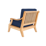 Sonoma Teak Navy Outdoor Club Chair with Sunbrella® Cushion - Ornate Home
