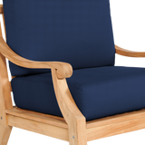 Sonoma Teak Navy Outdoor Club Chair with Sunbrella® Cushion - Ornate Home