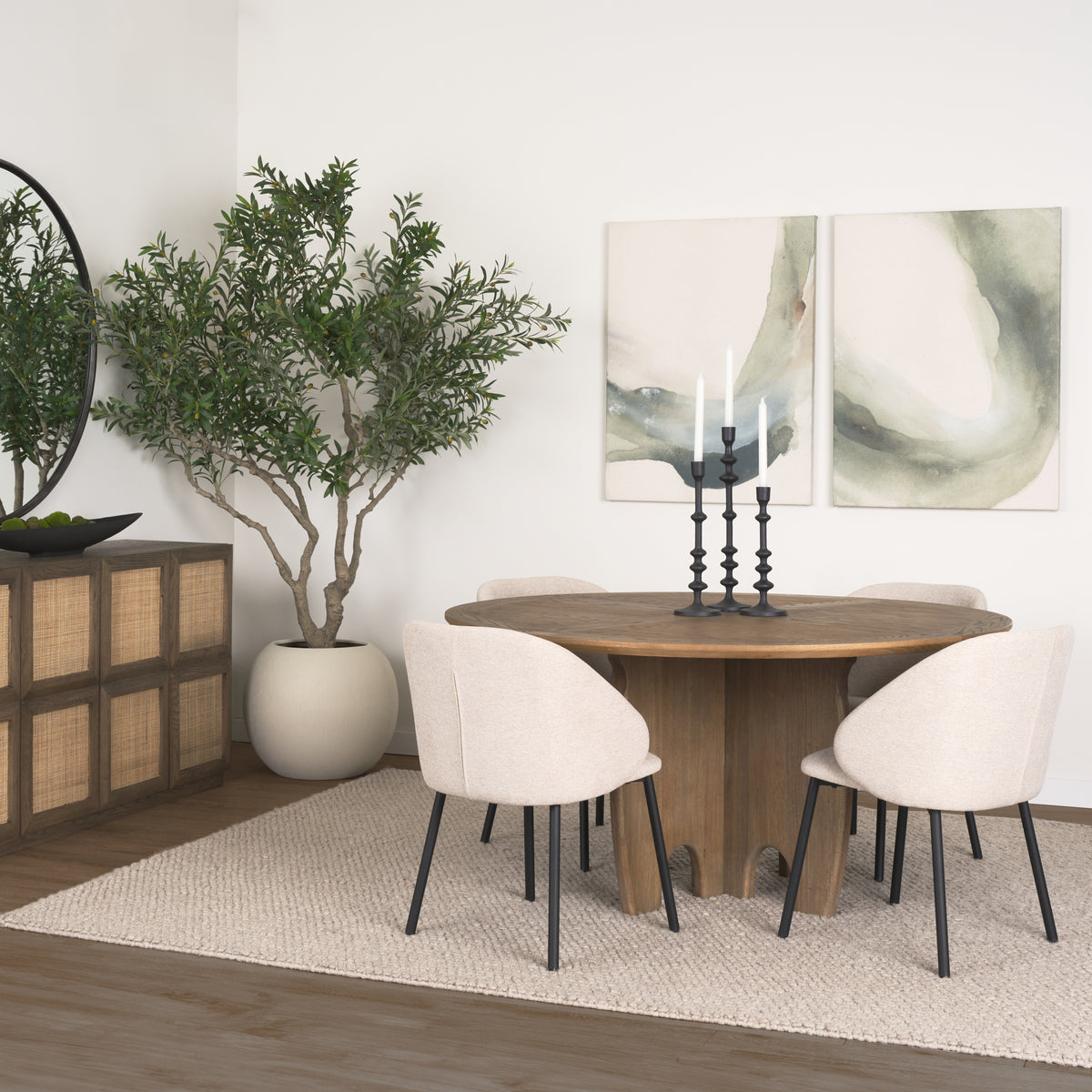 Sonomi Medium Brown 59" Round Dining Table