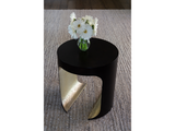 Sonora Blakened Bronze/Silver Leaf Side Table - Ornate Home