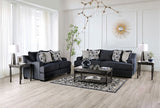 Sonora Dark Navy Loveseat - Ornate Home