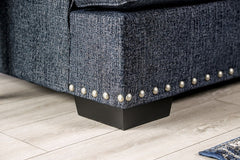 Sonora Dark Navy Loveseat - Ornate Home