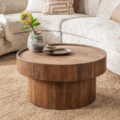 Sonora Harvest Mill 32" Round Coffee Table - Ornate Home