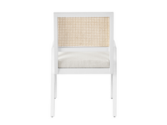 Sonora Ivory/Glacier/Cane Arm Chair (Set of 2) - Ornate Home