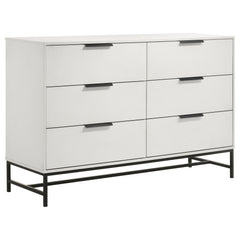 Sonora White 4-piece Eastern King Bedroom Set - Ornate Home