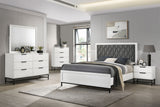 Sonora White California King Panel Bed - Ornate Home