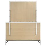 Sonora White Dresser and Mirror - Ornate Home