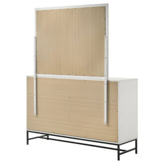 Sonora White Dresser and Mirror - Ornate Home