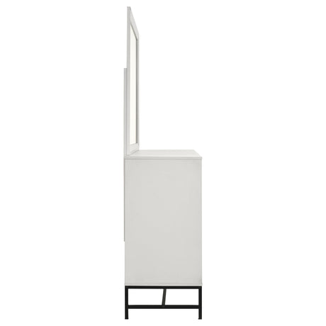 Sonora White Dresser and Mirror - Ornate Home