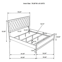 Sonora White Eastern King Panel Bed - Ornate Home