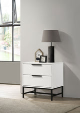 Sonora White Nightstand - Ornate Home