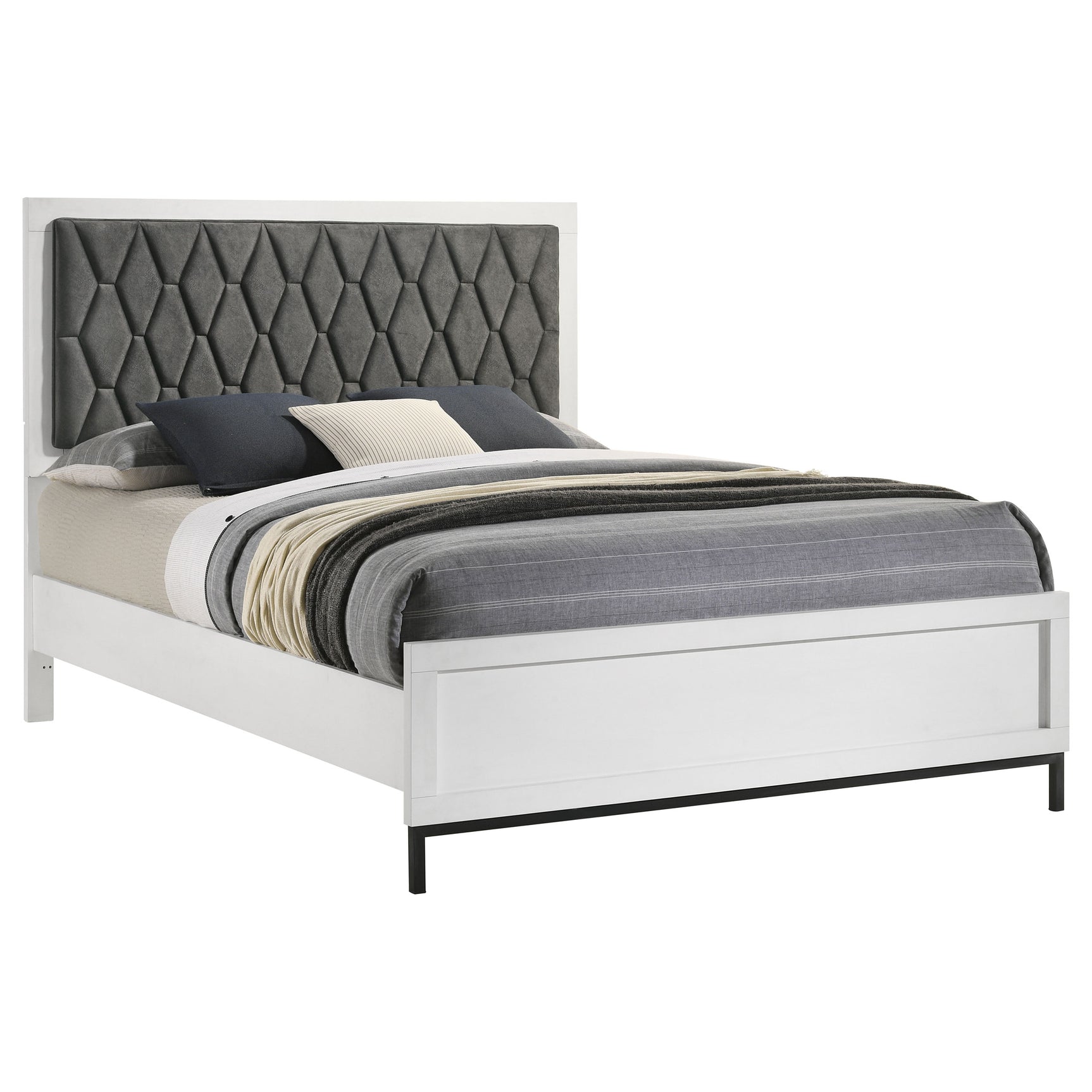 Sonora White Queen Panel Bed - Ornate Home