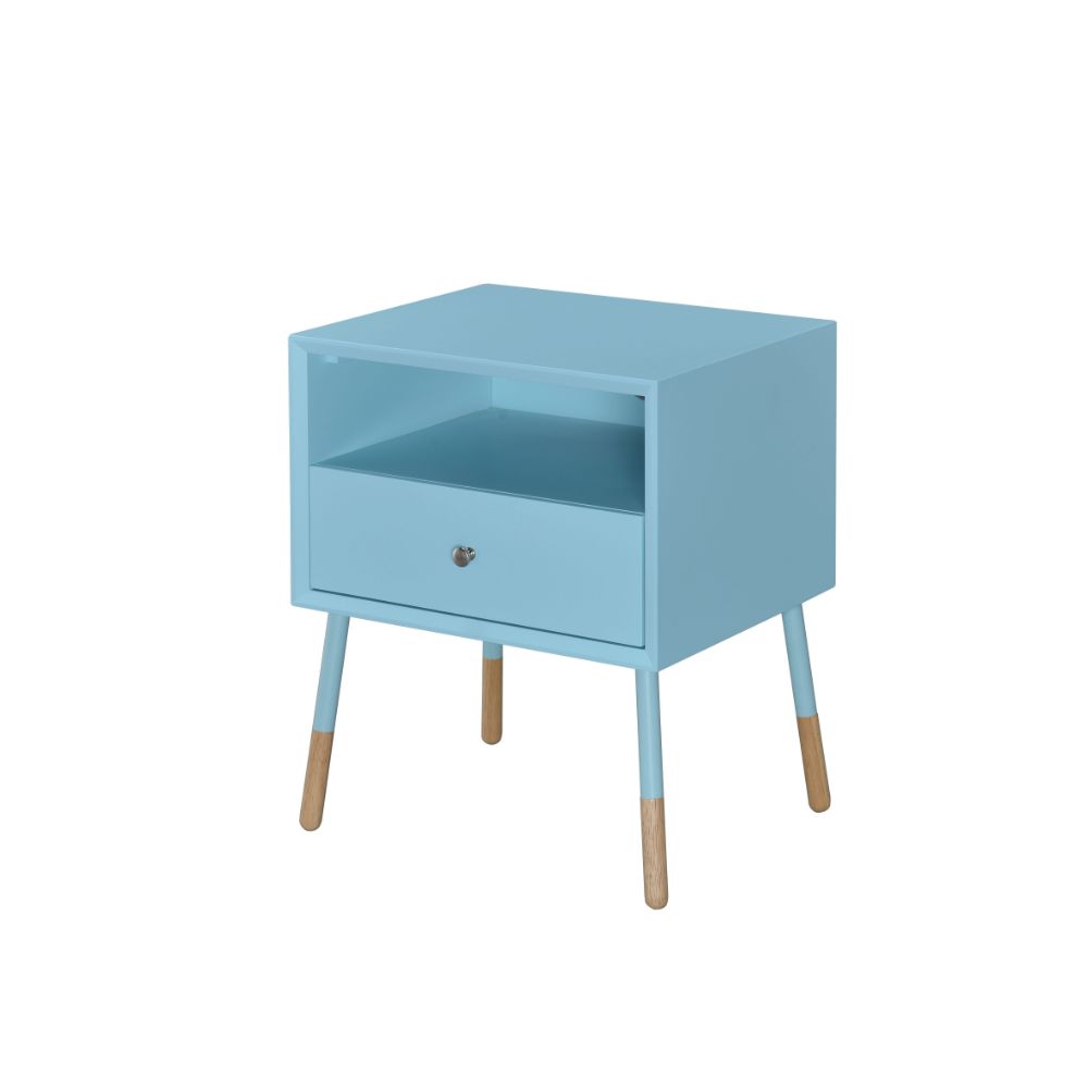 Sonria II Light Blue/Natural Accent Table - Ornate Home