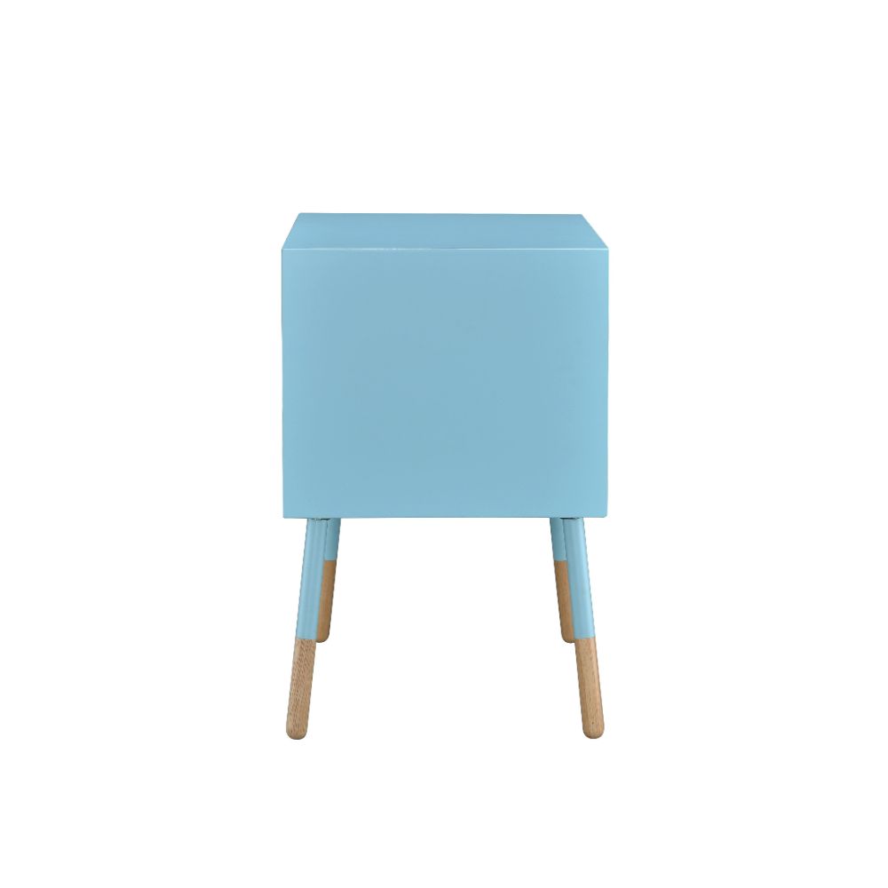 Sonria II Light Blue/Natural Accent Table - Ornate Home