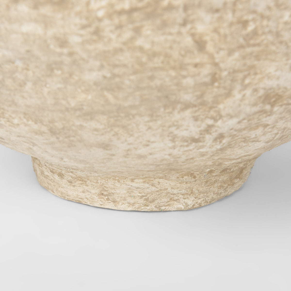 Sonu Beige Paper Mache Half-Pot Bowls (Set of 2) - Ornate Home
